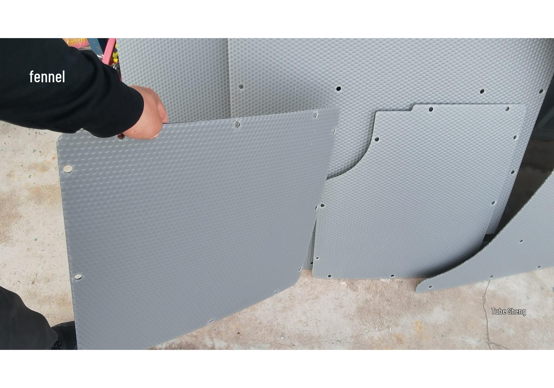 Compatible Honeycomb Interior Door & Trunk Trim for SAIC MAXUS V80 Rear Left Door