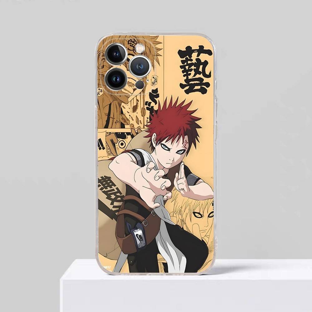 Anime Cartoon G-Gaara Phone Case For IPhone 17 16 15 Plus 14 13 Mini 12 11 Pro Max Soft Shell Cover