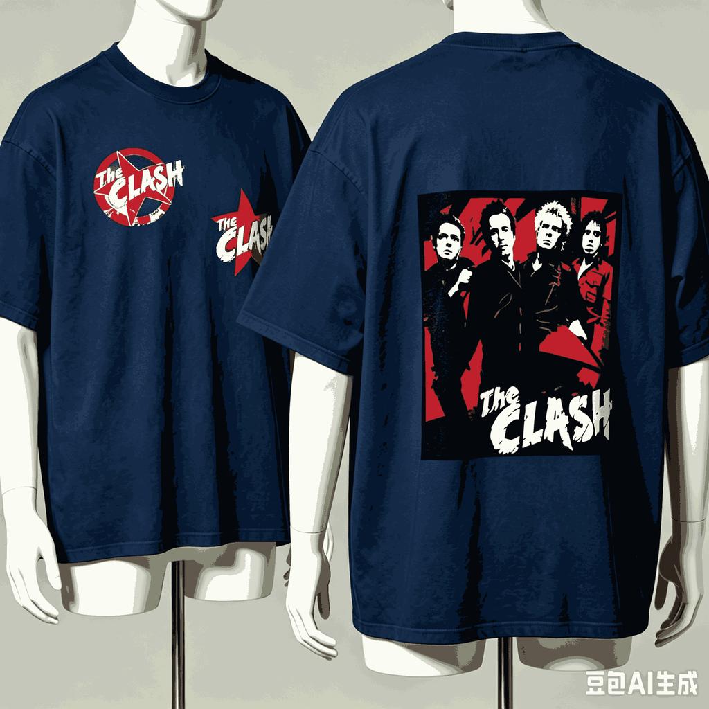 The Clash For Fan Gift Tshirt Unisex Unisex Harajuku Oversized Unisex Short Sleeve Streetwear High Quality Couples Classic Couples