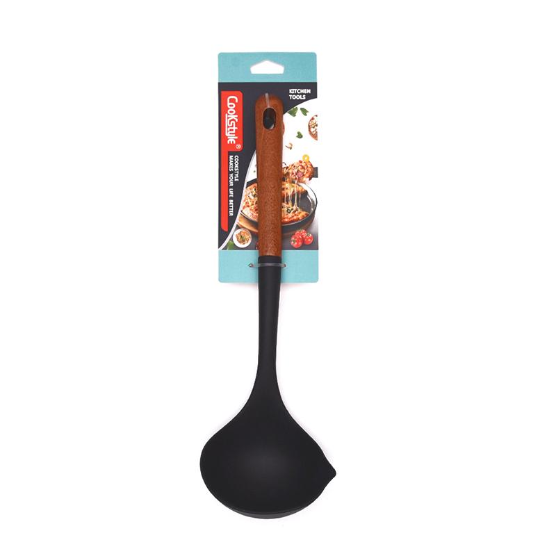 Multi-Color Silicone Wooden Handle Kitchenware Set Non Stick Pot Spatula And Spoon Cooking Utensils, Heat-Resistant