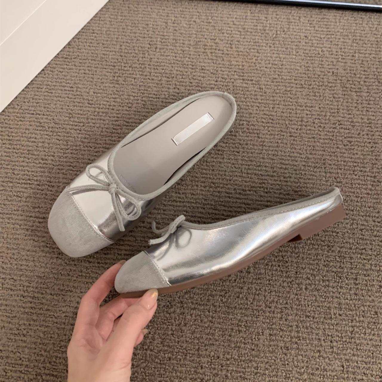 

Вечірній бриз з пласкою підошвою, ніжні французькі червоні туфлі-дуду, літо 2024, нові, м які, на плоскій підошві, на низькому каблуці, темпераментні балетки 40