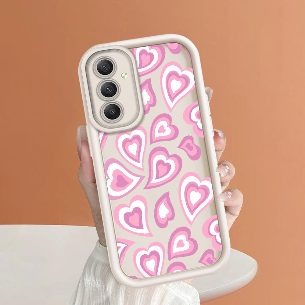 Weiches Silikon-Telefongehäuse mit quadratischem Leiterdruckmuster, vollständige Abdeckung, Kamera, stoßfestes Schutzgummigehäuse für Samsung