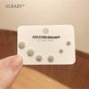 2025 S925 Sterling Silver Stud Earrings: Women's Light Luxury Cold Style Niche Metal Design