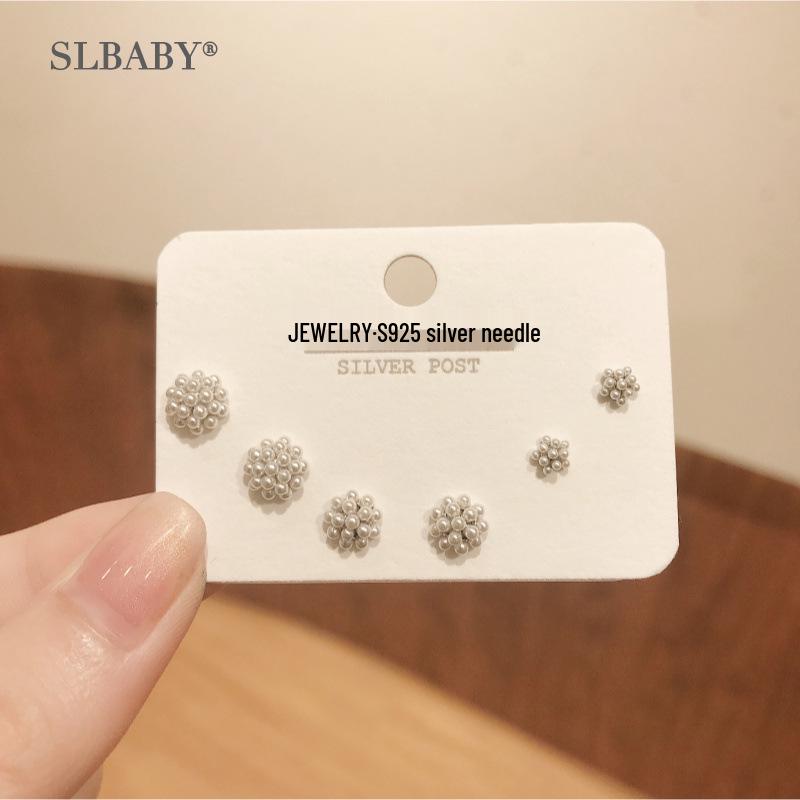 2025 S925 Sterling Silver Stud Earrings: Women's Light Luxury Cold Style Niche Metal Design