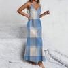 Sleeveless Plaid Maxi Dress for Women Casual Spaghetti Strap Sundresses for Women Summer Dresses Boho Dresses for Women 2026