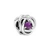 Moments Purple Eternal Loop Charm Women Jewelry Accessories Silver 790065C02