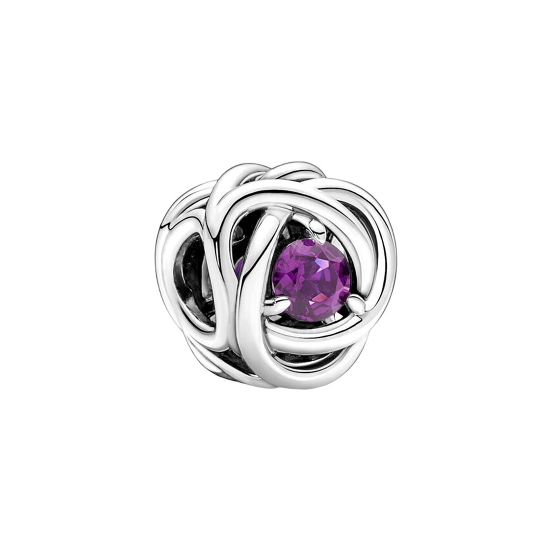 Pandora Moments Purple Eternal Loop Charm Women Jewelry Accessories Silver 790065C02 Silver,F
