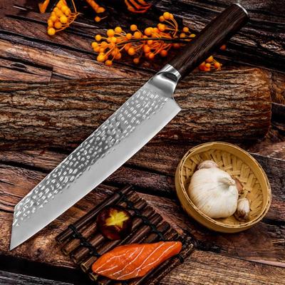 Stainless Steel Hammer  Pattern Kiritsuke Knives Forging Kitchen Sushi Fish Raw Knife Japanese Chef Knife Cooking Knife