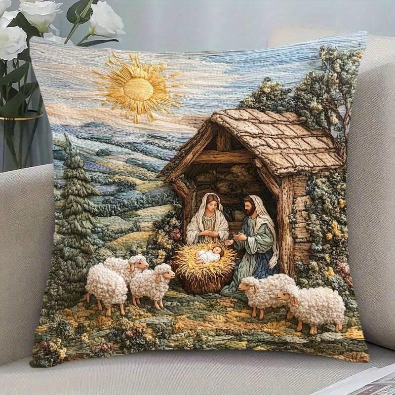 Schneerotkehlchen Kissenbezug für festlichen LookGeeignet für Sofa Auto Schlafzimmer dekorativer Kissenbezug Kissenbezug