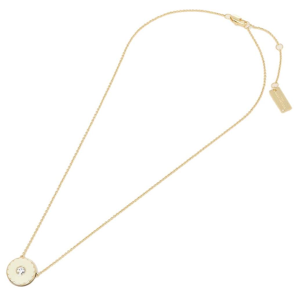 Marc Jacobs Zawieszka Medalion i Naszyjnik Rozmiar 108, Złoty, Czarny, Biały, Damski, M0017166, [Kod Produktu]