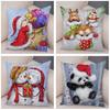 50 Style Merry Christmas Cushion Cover Decor Cute Cartoon Santa Claus Snowman Pillow Case Soft Plush Pillowcase for Sofa Home