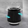 RULLINE 76mm 89mm 102mm Air Filter 3" 3.5" 4" Cold Air Intake Universal Clamp-On Air Filter Three Different Size High Flow Round Tapered Cone Cool