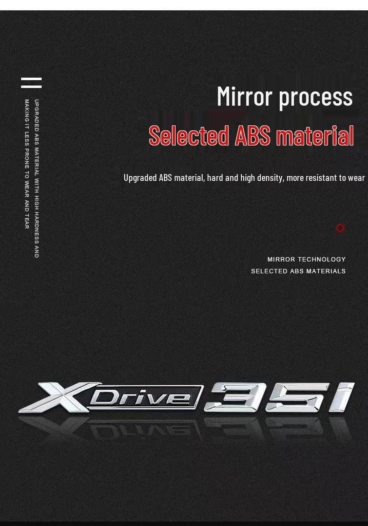 BMW M Thunder Edition Black Emblem for X1M-X7M Models