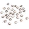 50pcs/lot Antique Gold Silver Plated Ball Crimp End Beads Dia 5mm Stopper Spacer Beads For Diy Jewelry Making Findings Supplies
