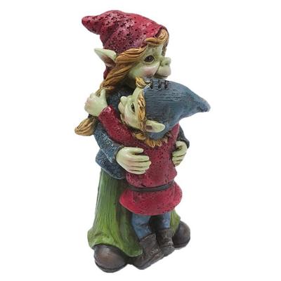 [R2698] - 'Pixie Cuddle Mom' Hug Figurine - 13x6x6 Cm