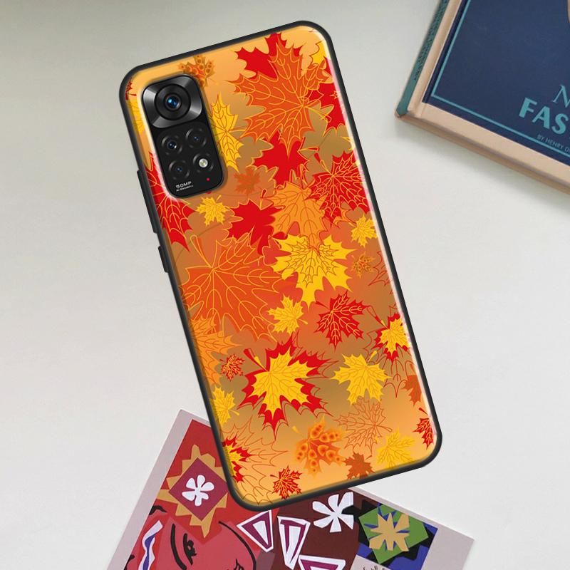 Autumn Leaves Fall Halloween Case For Xiaomi Redmi Note 12 Pro Plus 8 9 10 11 Pro 8T 9S 10S 11S 12S 9C 10A 10C 12C Cover