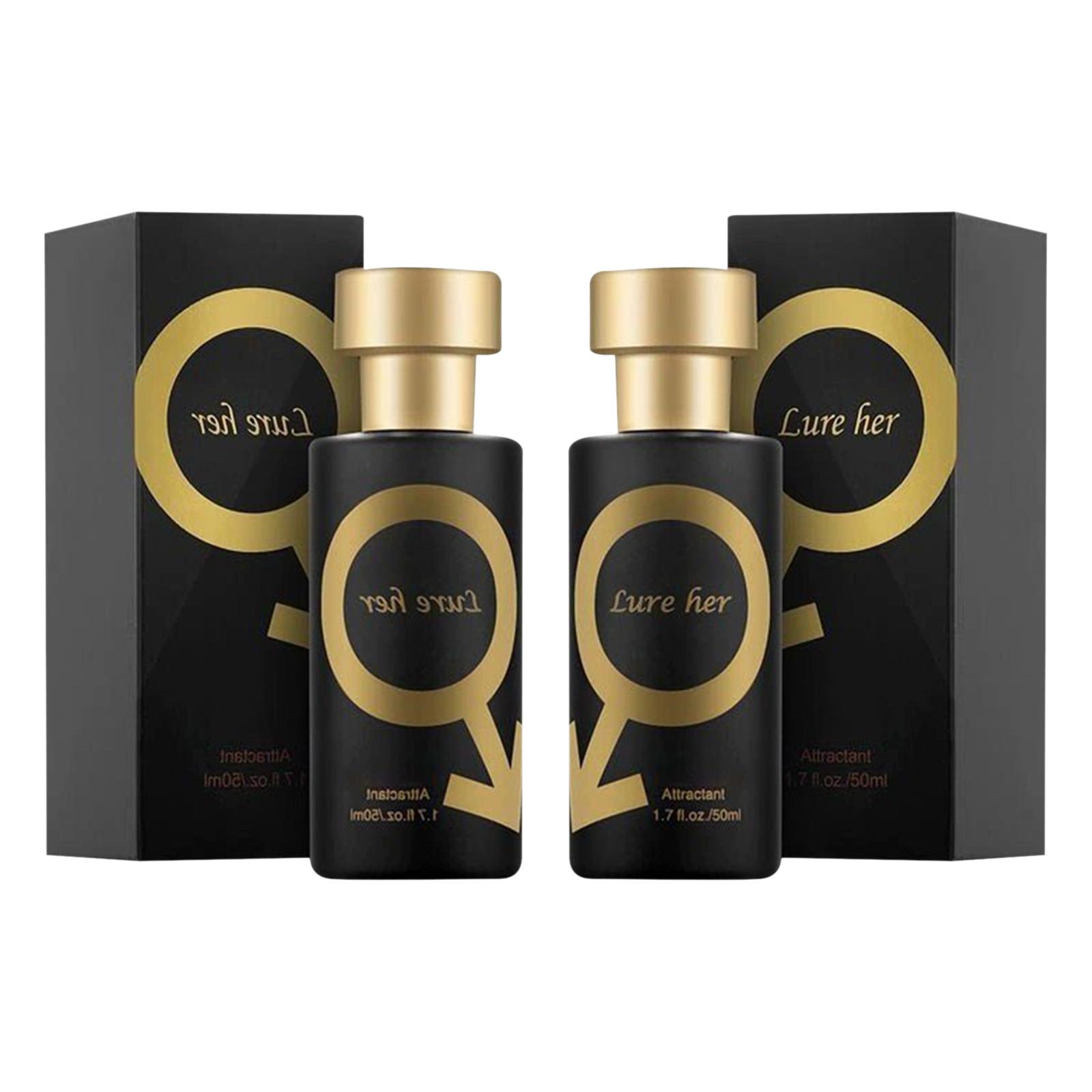 Perfume For Men Golden Cologne For Men Attract Women 50ML 2pcs One Size чёрный