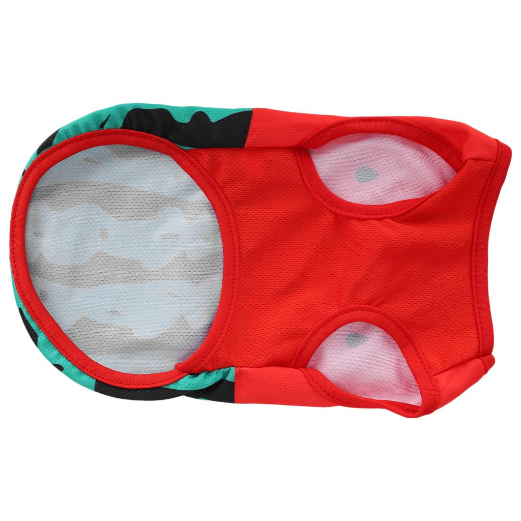 Roupa de Melancia de Verão para Animais de Estimação Colete de Porco Cachorro Não Pegajoso Leve Camiseta Sem Mangas