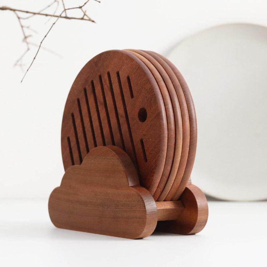 fluffyShaped Wooden Rack Durable Board Stand Easy to Clean