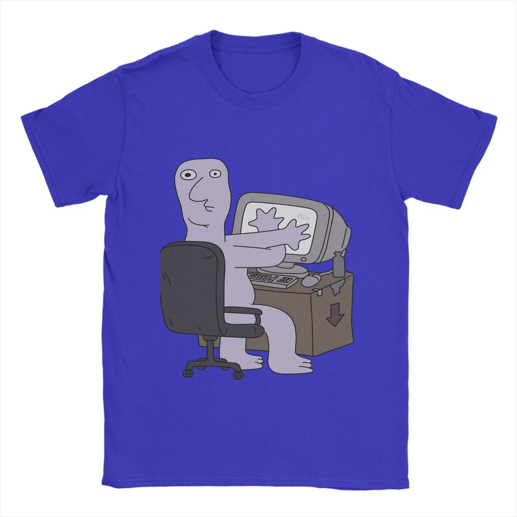 Smiling Friends T-Shirts Herren Reine Baumwolle Lustige T-Shirts Rundhals T-Shirts Kurzarm Kleidung Geschenkidee