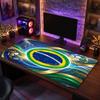 Brazil Football Crest Mouse Pad, Extended Non Slip Rubber Desk Mat for Gaming Office Laptop Fan Gift