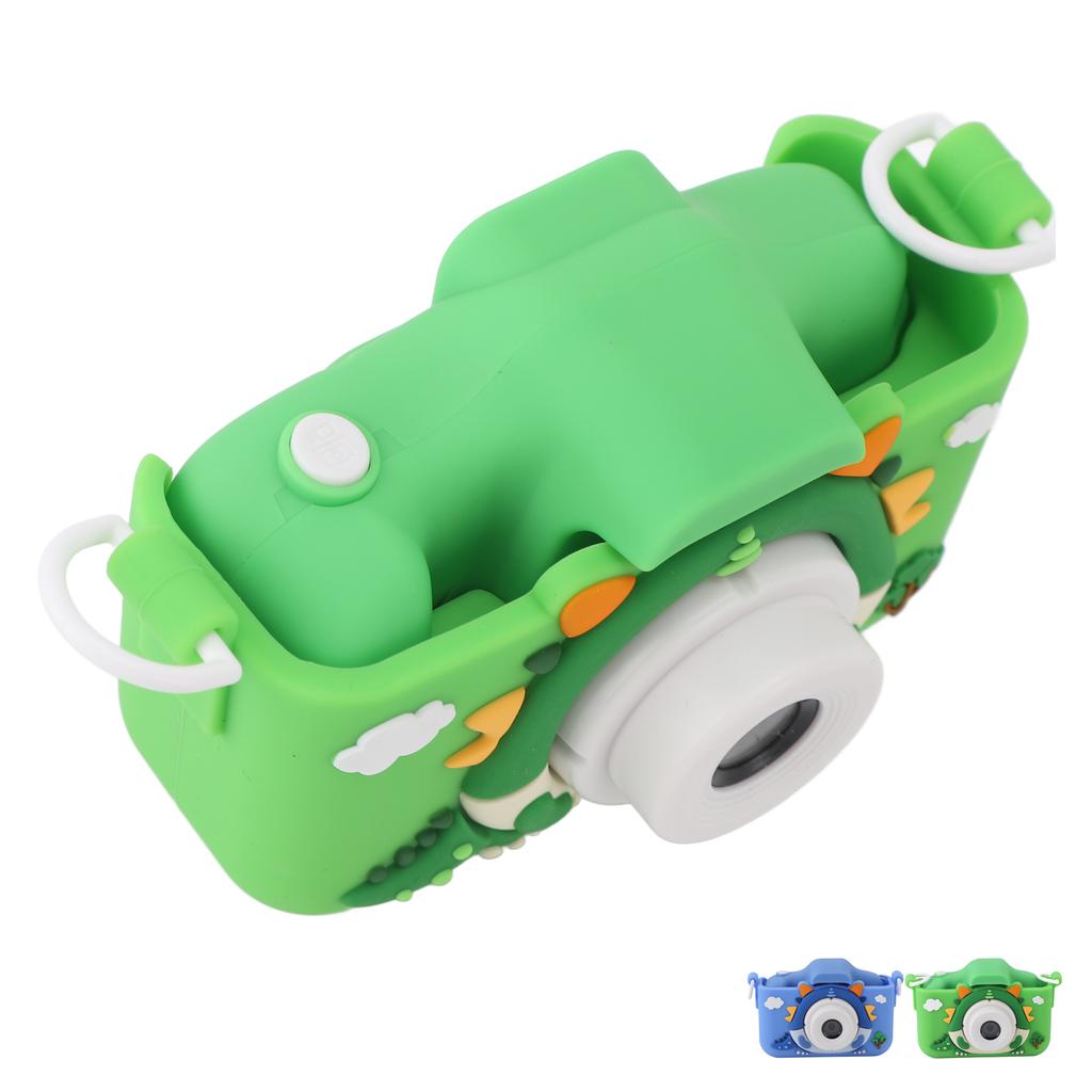 Dětský fotoaparát Roztomilý kreslený design dinosaura Multifunkční 2,0palcový displej 400mAh Selfie digitální fotoaparát