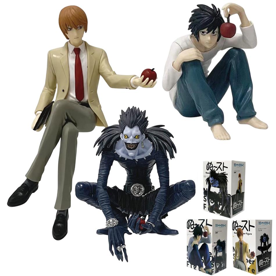 Death Note Anime Character Yagami Light / L /Ryuuk Action Figure Pvc Collection Sculpture Model Toy Halloween Christmas Gifts