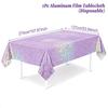 Shiny Disposale Tablecloth Aluminum Film Party Decoration  Birthday Wedding Party Supplies