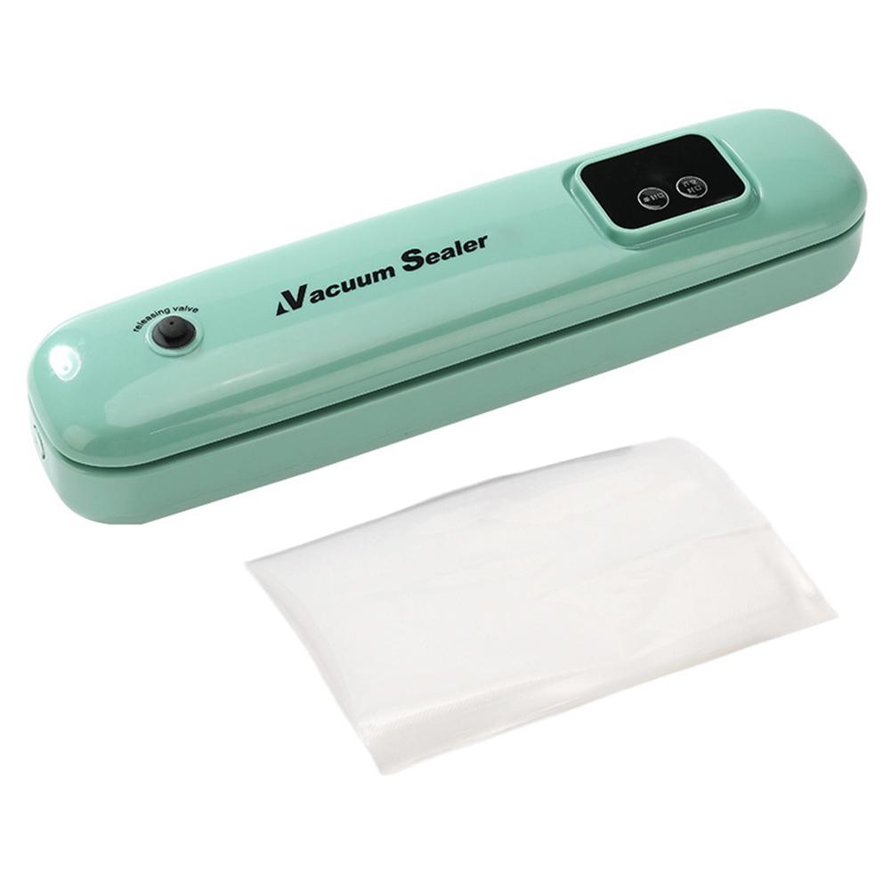 

62kPa Vacuum Sealer Machine with 10Pcs Seal Bags Food Vacuum Saver Dry & Moist Food Modes Vacuum Sealer