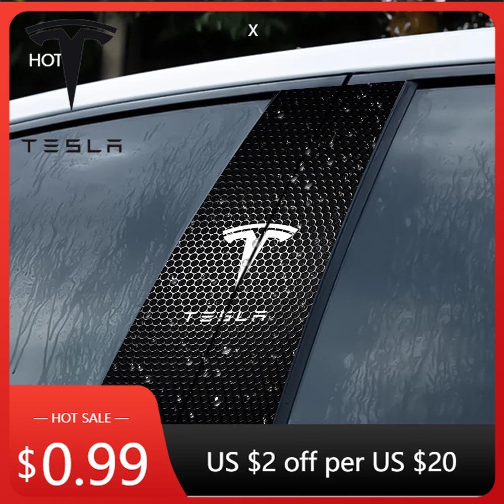Samolepka na auto 2025 Nová Tesla Střední sloupek Ochrana proti poškrábání Dekorativní nálepky Pro Tesla Model 3 Model S X Model Y R