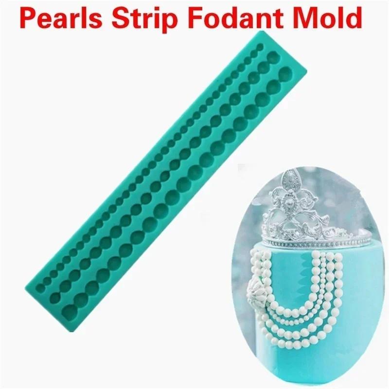 New PLong Pearls Shape Cake Decorating Mold Silicone Mold Fondant Cake Tools Kitchen Accessories Bakeware Cooking Tool Bakeware