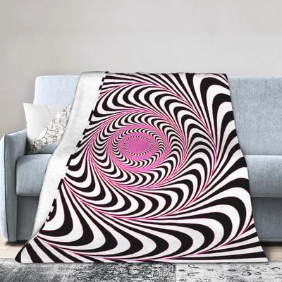 Soft BlanketChild Airplane Travel Whirlpool Dizziness Pattern Bedding Throws Flannel Bedspread For Living Room Sofa Bed Cover