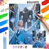 Frozen Ice Queen Painting By Numbers Kit Hand Painting Home Decor