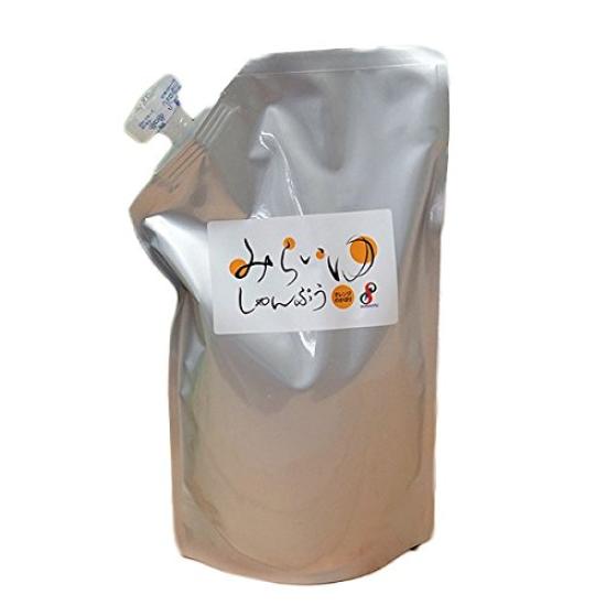 

Miraiyu Shampoo 800mL refill, amino acid soap shampoo containing squalane