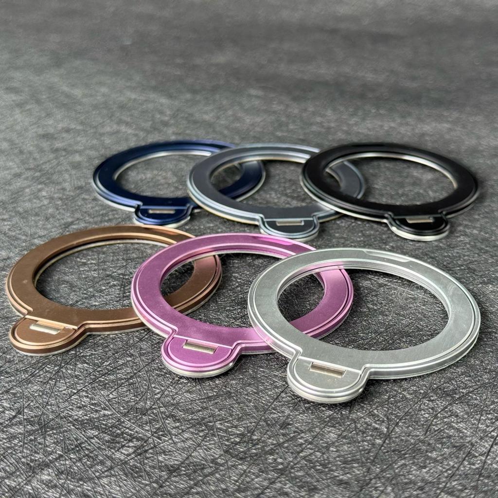 360° Rotating Magnetic Metal Car Mount with N52 Ring Buckle