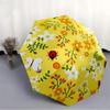 1pc Floral Pattern Automatic Folding Umbrella. Portable collapsible design, Best  birthday festival gift yy250924122