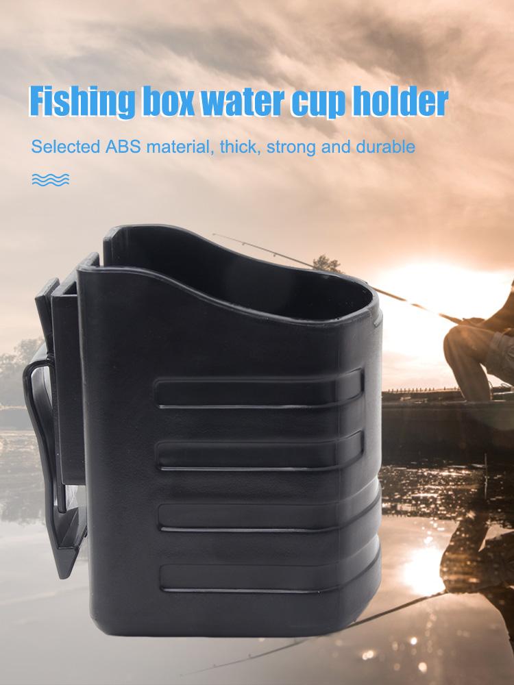 Plastic Fishing Box Water Carrier Easy Installation Fishing Box Bottle Holder Portable Removable Multifunctional Angler Supplies