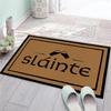 Whale Silhouette Carpet Multilingual Welcome Mat Rug for Entryway Beach Theme Home Decoration Floor Mat Welcome Mat Door Mat