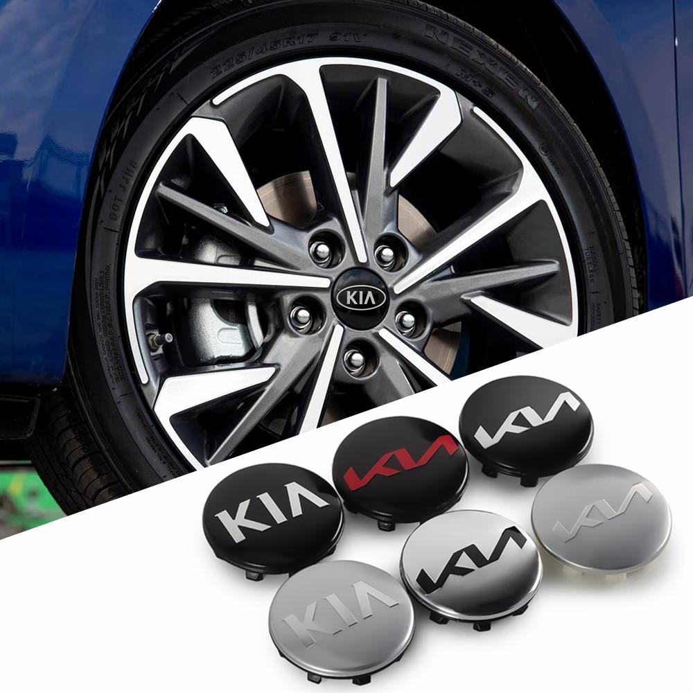 RGC1 4Pcs 58Mm Original Car Styling Wheel Center Cap Hub Covers Badge Accessories for Kia Sportage Rio Ceed Cerato Soul Ornaments