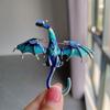 Vintage Enamel Dragon Brooches Jewelry Flying Dragon Brooch Office Rhinestone Brooch Pins
