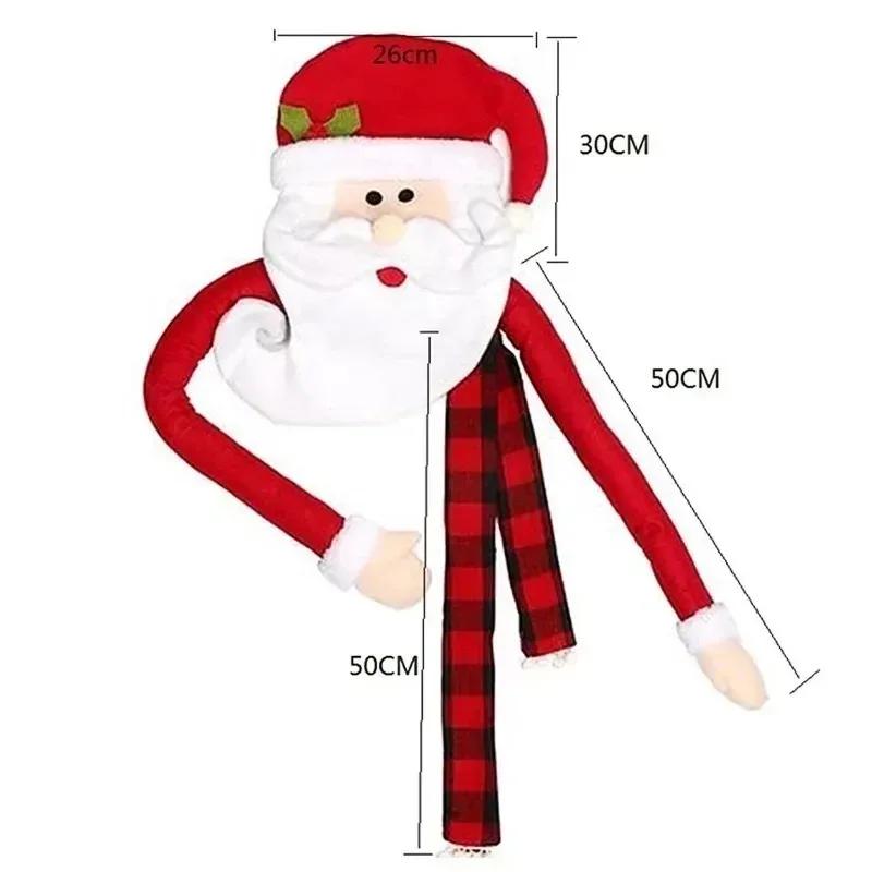 2026 Mini Winter Christmas Decor Set Tree Top Star with Santa Hat Easy To Place Ornaments for Holiday Home Party Decoration