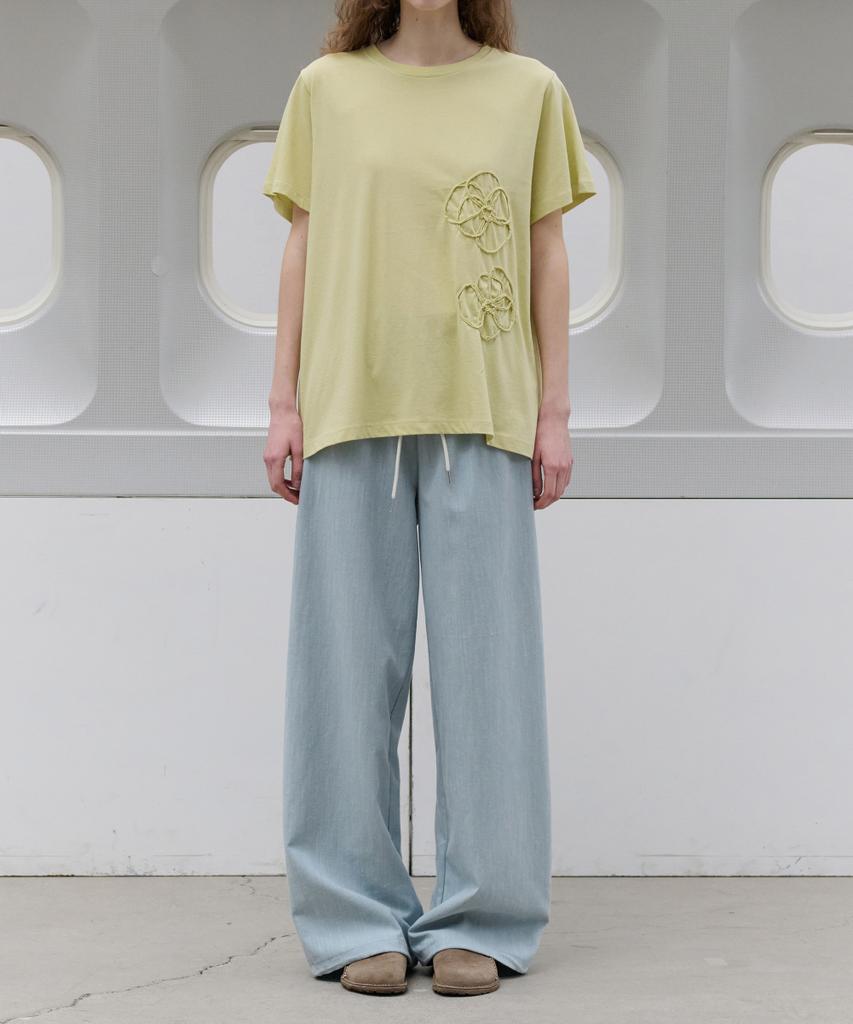 Toabe Stretch Basic Waist Pants (Sky Blue)