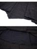UNBDNS Women's Spring High Waist Irregular Plaid Woolen A-line Umbrella Skirt