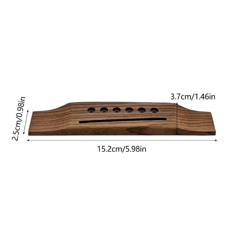 Acoustic Guitar Bridge Replacement Rosewood Lower String Pillows 6 String Folk Guitar Bridge Guitar Accessories