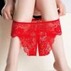 Xl - 4Xl Plus Size Open Crotch Panties For Sex Lace Transparent Underwear Women Sexy Lingerie Stretching Thongs Femme Christmas