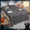 Halloween Lace Black Table Cloth Party Decoration Skull Table Cover Festival Party Decorative Embroidered Spider Web Tablecloths