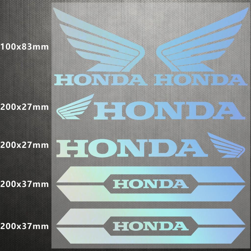 Vinyl Honda Sticker Logo Motorcycle Hemet Decal Waterproof Reflective