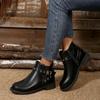 Fashion Women 2025 New Non-slip Ankle Boots Winter Outdoor Comfortable Shoes Women Retro Trend Slip on Platform Boots Zapatos De Mujer