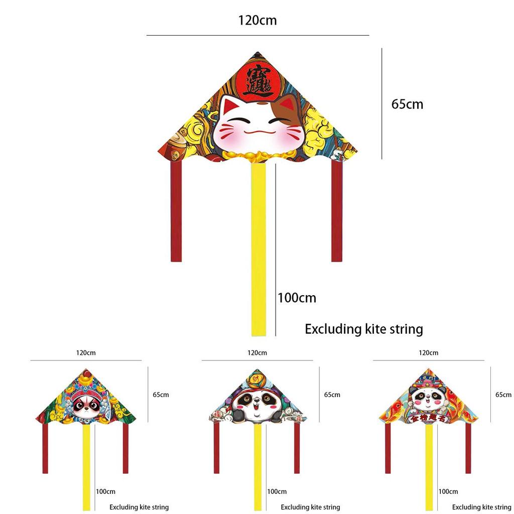 Nádherné strojově vyráběné draky s motivem pandy v různých velikostech, vhodné pro různé příležitosti