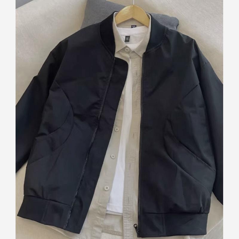 Men's Spring and Autumn and Winter American Couple Baseball Uniform Jacket Men's Workwear Pilot Jacket